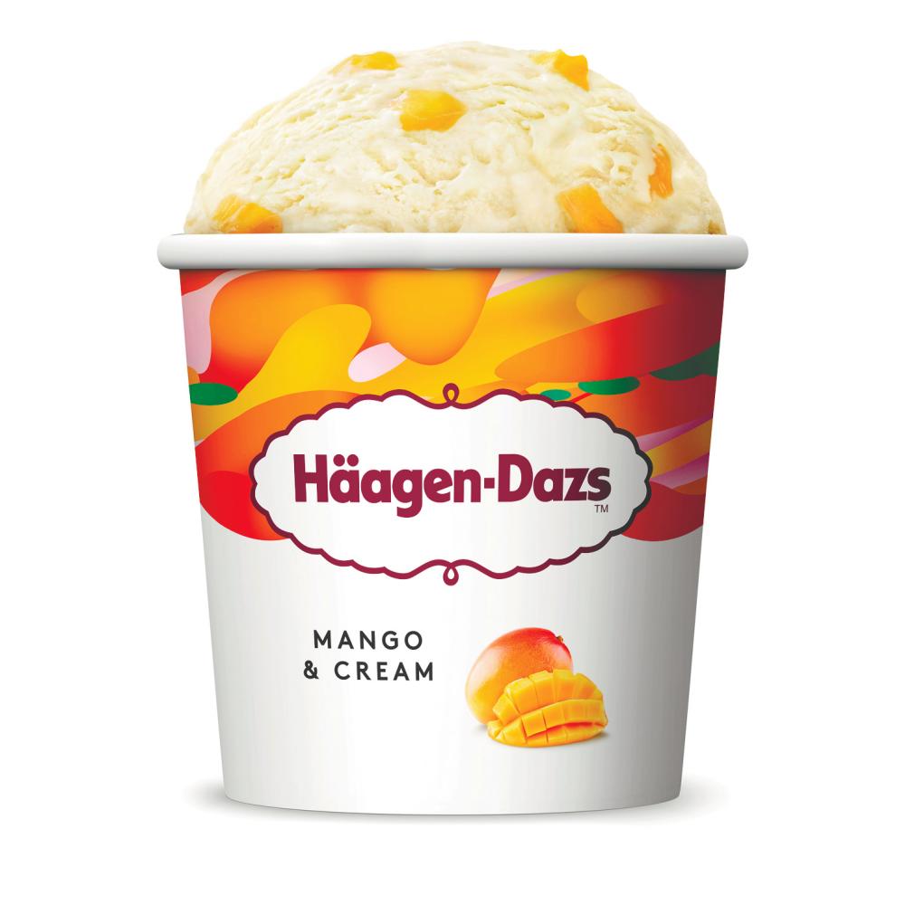 $!Häagen-Dazs Mango &amp; Cream Ice Cream.