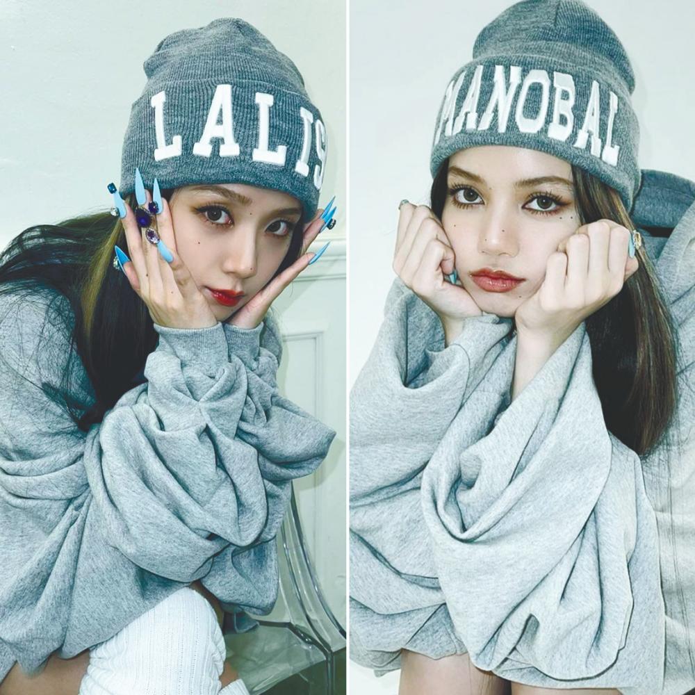 Jisoo (left) perfectly copied Lisa’s look from her video. – Instagram