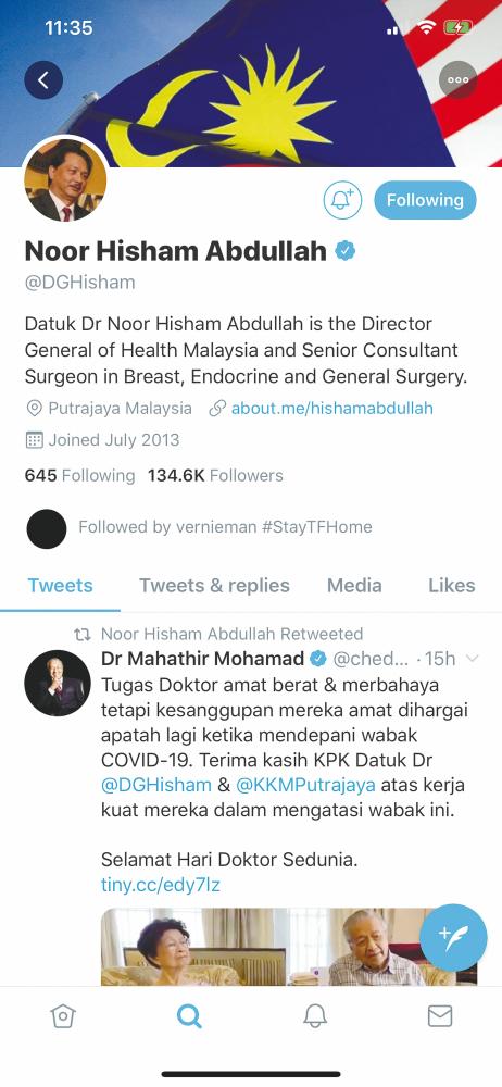 $!Get the latest information from official channels, including the Twitter feed of the Health Ministry director-general.