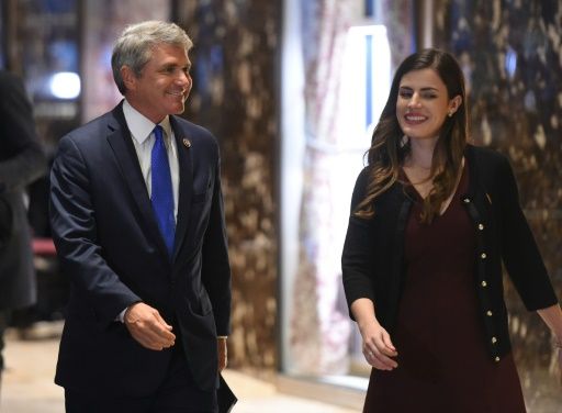 Madeleine Westerhout (R) had been Donald Trump’s personal assistance since the beginning of his presidency. — AFP