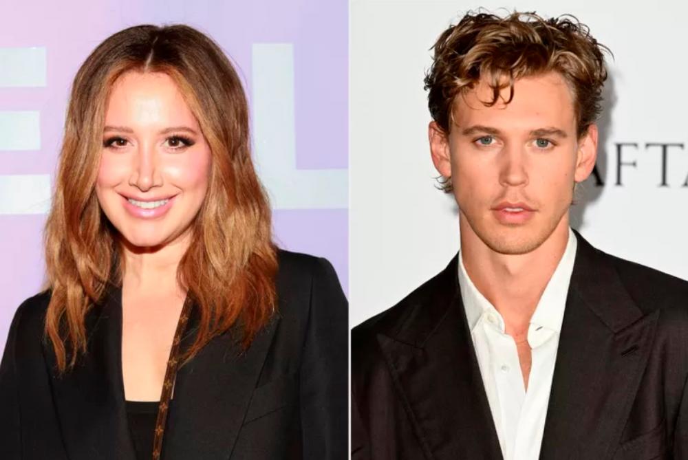 Ashley Tisdale (left) and Austin Butler are 10th cousins once removed. – AP