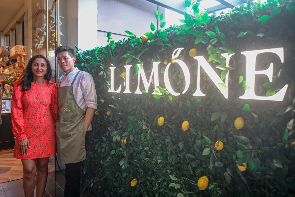 Chef Tee and Sherina at the Limóne launch. – PIX BY AMIRUL SHAFIQ/THESUN &amp; LIMÓNE CAFE