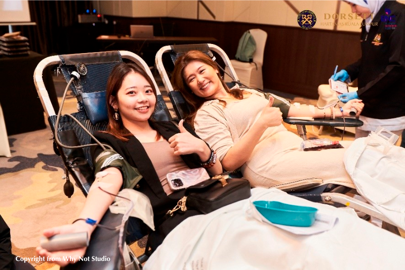 $!Blood donation by Dorsett Hartamas KL, The Society of The Golden Keys Malaysia