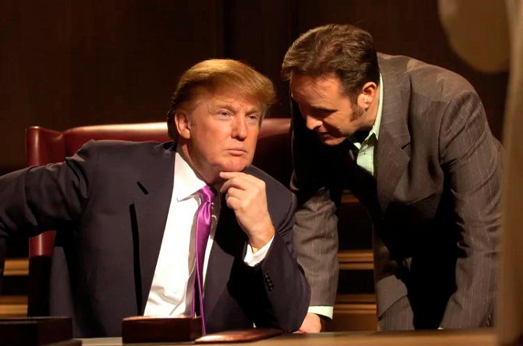 Trump on the set of The Apprentice. – TRUMP PRODUCTIONSPIC