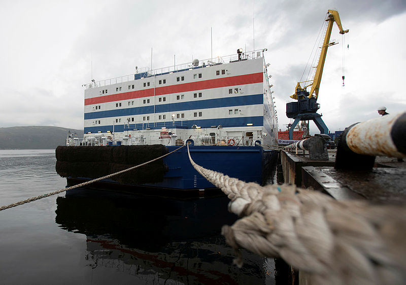 Russia’s floating nuclear power plant Akademik Lomonosov is pictured during preparations for a 4,000-mile journey along the Northern Sea Route to Chukotka at state company Rosatomflot base in Murmansk, Russia Aug 22, 2019. — Reuters