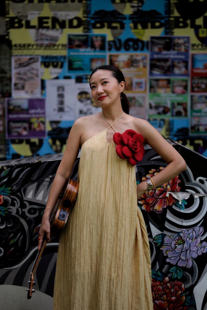 $!The actress honours her Malaysian identity in her debut album. — PICS COURTESY OF JIMMY ANG