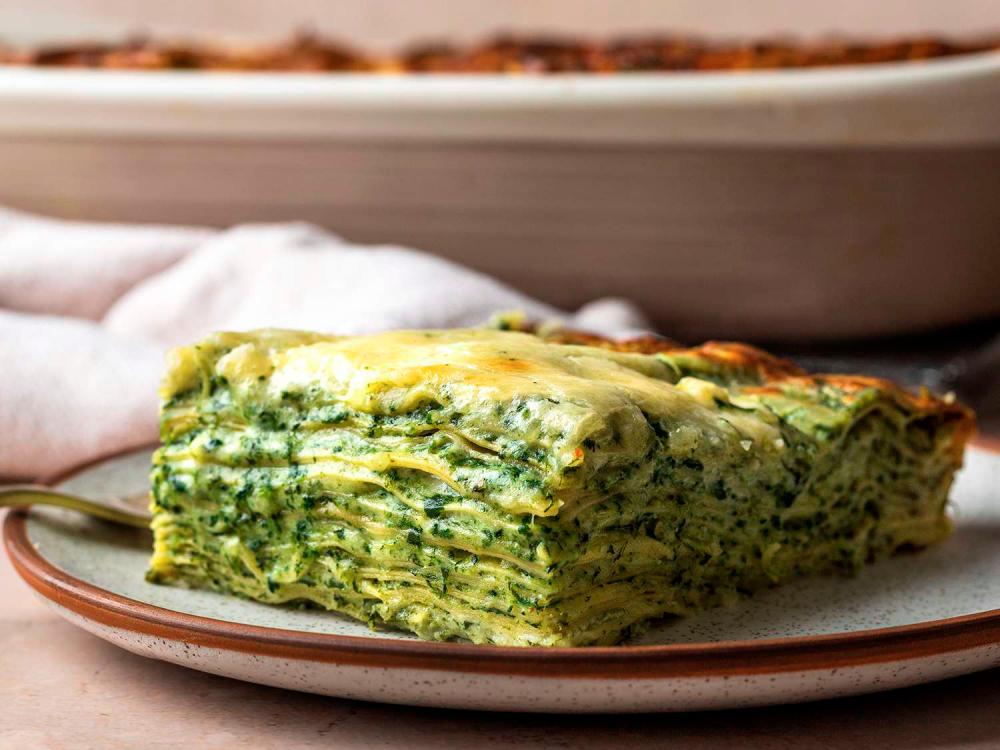 Vegetarian spinach and ricotta lasagna. – SERIOUS EATS $!Vegetarian spinach and ricotta lasagna. – SERIOUS EATS