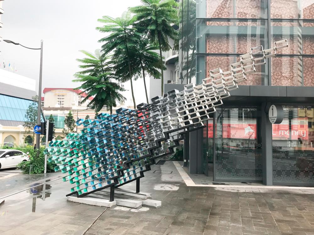 A site-specific art installation, Entwine (2019). – PIX COURTESY OF JOSHUA TEO.