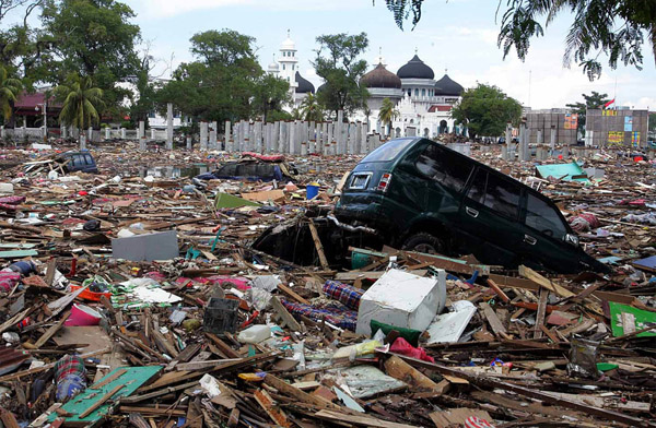 Filepix showing the devastation left by the boxing day tsunami in Acheh — Reuters Blog