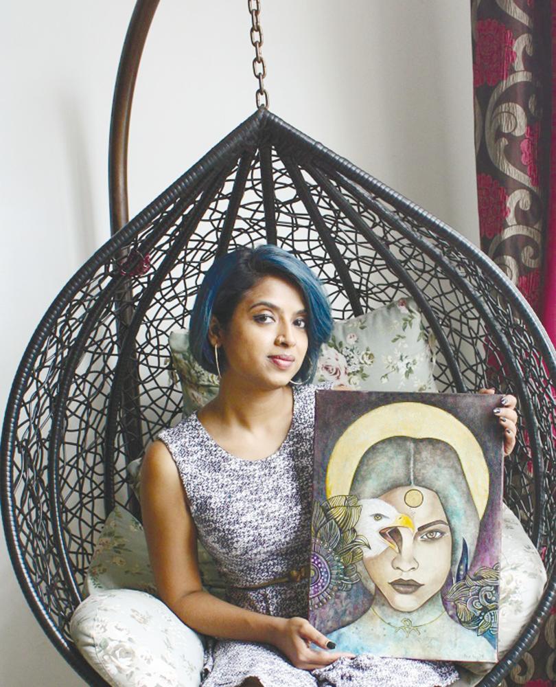 Her art works have been exhibited in the US, India, Bangladesh, Indonesia and Thailand. – Courtesy of Mona KV