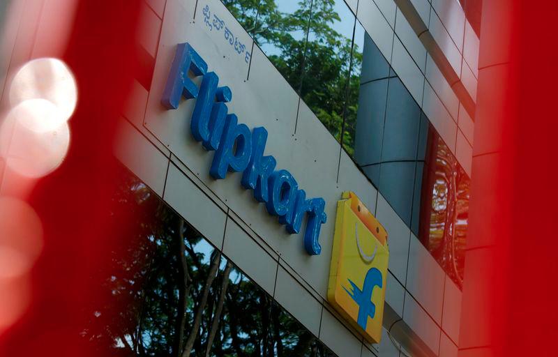 The logo of India's e-commerce firm Flipkart is seen on the company's office in Bengaluru, India April 12, 2018. - REUTERSPIX