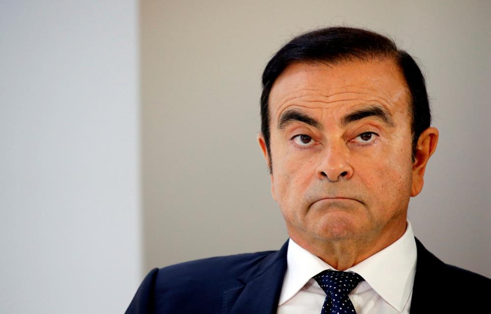 Carlos Ghosn, chairman and CEO of the Renault-Nissan-Mitsubishi Alliance, attends a press conference on the second press day of the Paris auto show, in Paris, France, Oct 3, 2018. — Reuters