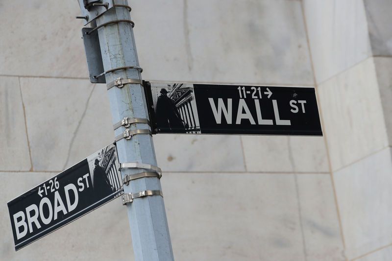 Street signs for Broad St. and Wall St. are seen outside of the New York Stock Exchange (NYSE) in New York, US, February 22, 2019. — Reuters