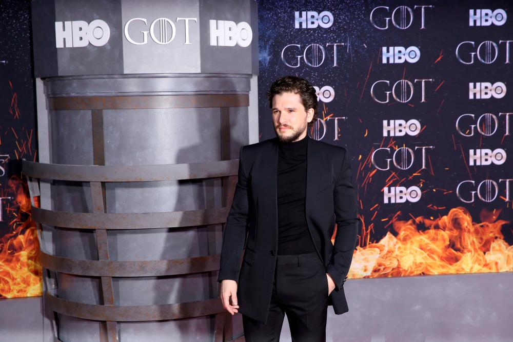 Kit Harington arrives for the premiere of the final season of Game of Thrones at Radio City Music Hall in New York, U.S., April 3, 2019. REUTERS/Caitlin Ochs/File Photo