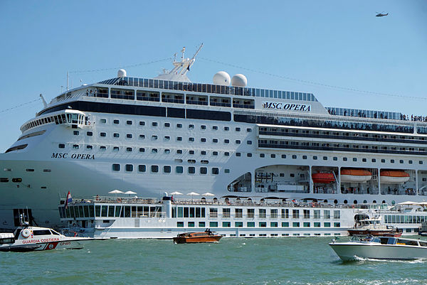 The cruise ship MSC Opera loses control and crashes against a smaller tourist boat at the San Basilio dock in Venice, Italy June 2, 2019. — Reuters