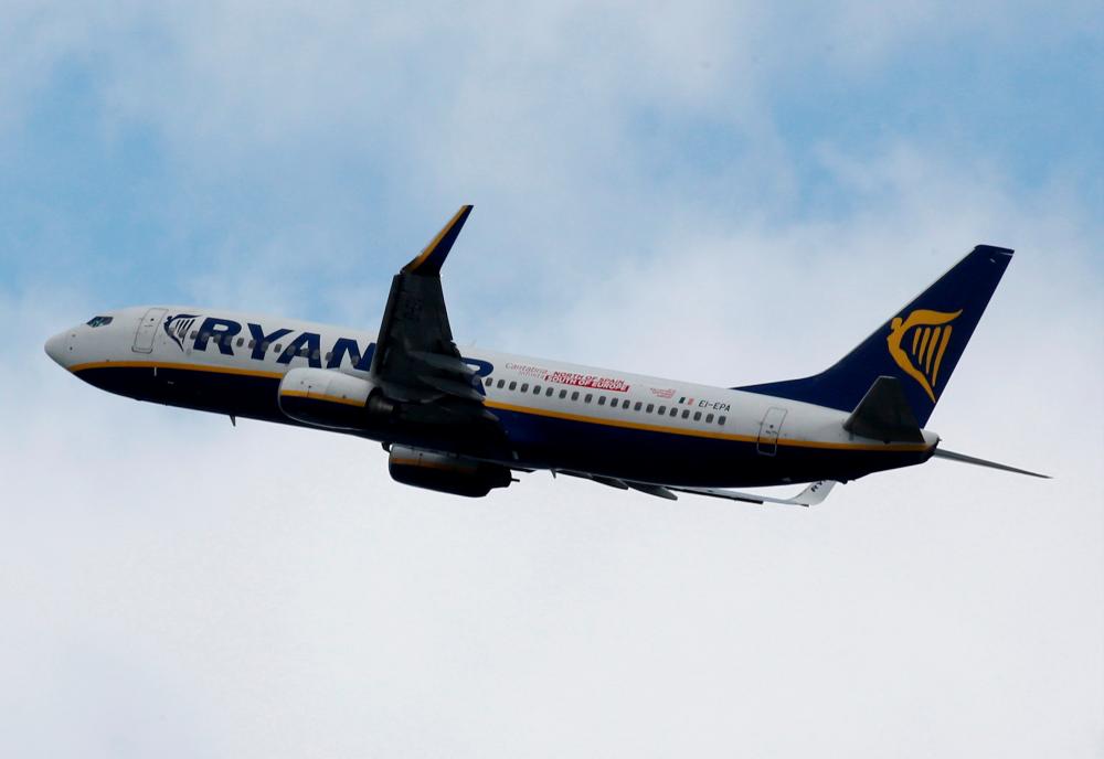 A Ryanair commercial passenger jet takes off in Blagnac near Toulouse, France, May 29, 2019. — Reuters