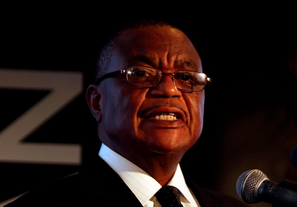 Zimbabwe’s Vice-President Constantino Chiwenga speaks at a mining investment conference in Harare, Zimbabwe, February 28, 2018. — Reuters