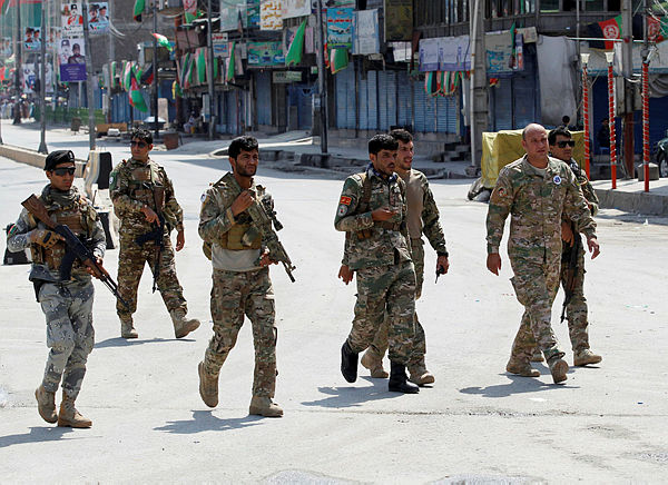 Afghan security forces arrive at the side of a blast in Jalalabad, Afghanistan August 19, 2019. - Reuters
