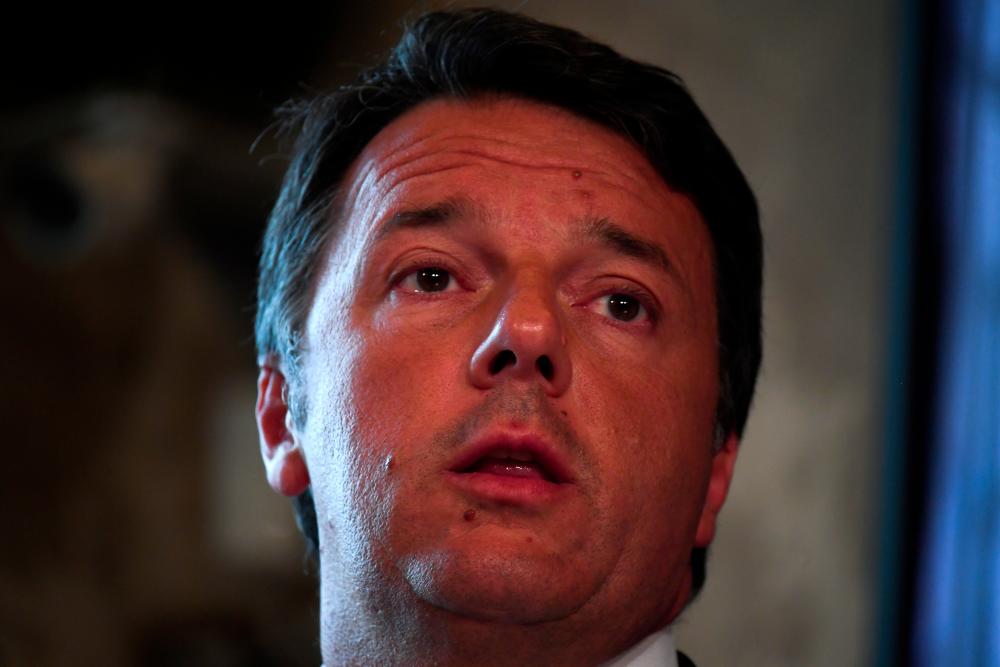 Former Italian Prime Minister Matteo Renzi attends a news conference regarding his proposal for a transitional Italian government in Rome, Italy, August 13, 2019. — Reuters