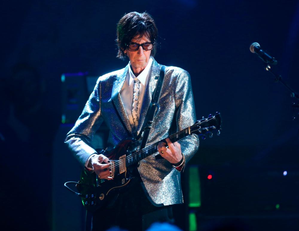Rock &amp; Roll Hall of Fame Induction - Show - Cleveland, Ohio, U.S., 14/04/2018 - Ric Ocasek of The Cars performs on stage. REUTERS/Aaron Josefczyk/File Photo