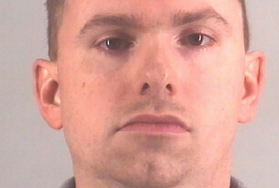 Fort Worth Police Department officer Aaron York Dean is seen in a booking photo at the Tarrant County Jail in Fort Worth, Texas, US, Oct 14, 2019. — Reuters