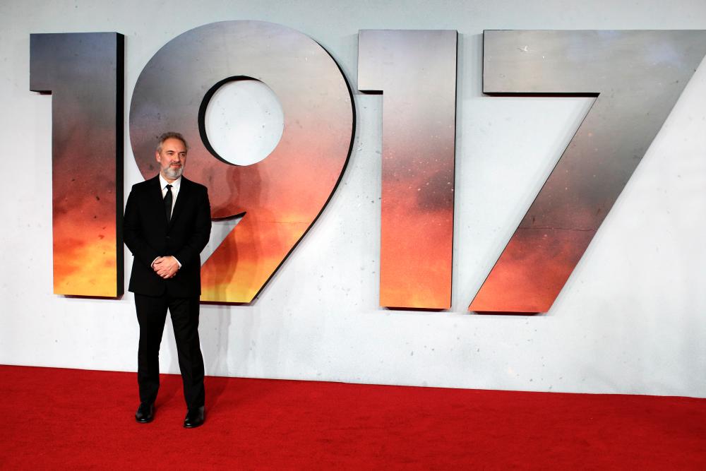Director Sam Mendes poses at the world premiere of the film “1917” in London, Britain, December 4, 2019. REUTERS/Lisi Niesner