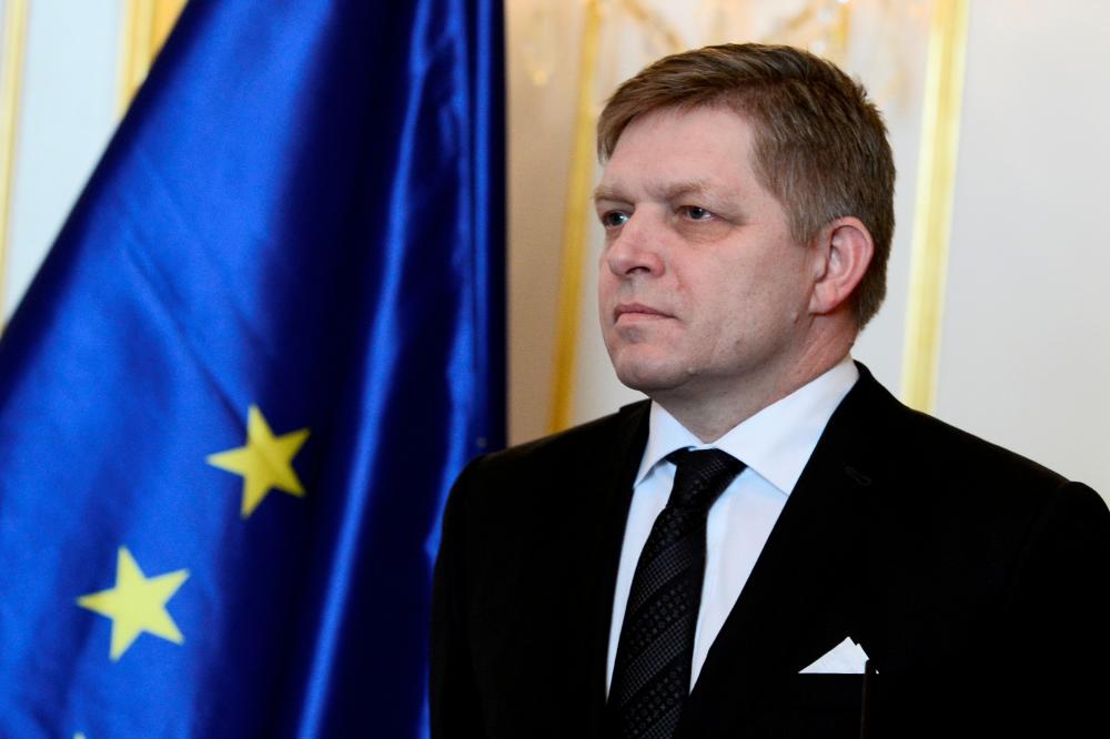 File photo shows Slovakia's Prime Minister Robert Fico reacts after a meeting of Slovakia’s three top officials at the Bratislava castle, Bratislava, Slovakia on Mar 9, 2018. — Reuters