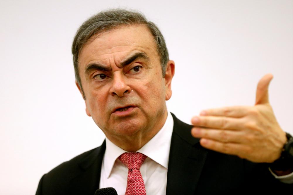 In this file photo taken on Jan 8, former Nissan chairman Carlos Ghosn gestures during a news conference at the Lebanese Press Syndicate in Beirut, Lebanon. — Reuters