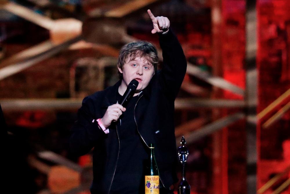 Lewis Capaldi receives the award for Song of the Year for ‘Someone You Loved’ at the Brit Awards at the O2 Arena in London, Britain, February 18, 2020 REUTERS/Hannah Mckay