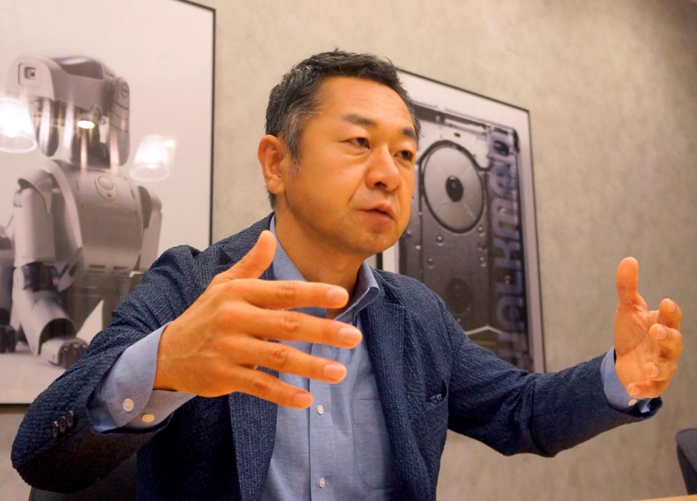 Sony Corp’s sensor business executive Hideki Somemiya speaks during an interview with Reuters in Tokyo, Japan June 17, 2020. Picture taken June 17, 2020. REUTERS/Noriyuki Hirata
