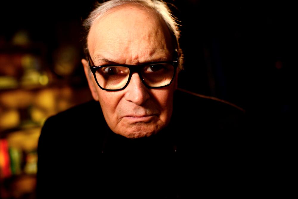 $!Italian composer Ennio Morricone, poses for a portrait during an interview with Reuters before performing on stage at the O2 Arena in London, Britain February 16, 2016. REUTERS/Dylan Martinez/File Photo
