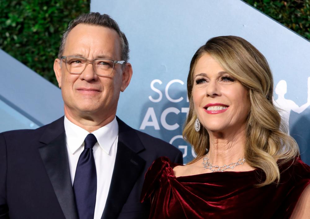 26th Screen Actors Guild Awards – Arrivals – Los Angeles, California, U.S., January 19, 2020 – Tom Hanks and Rita Wilson. REUTERS/Monica Almeida/File Photo
