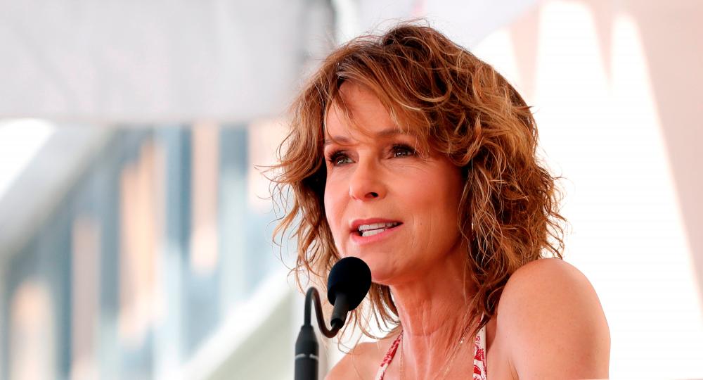 Actor Jennifer Grey speaks before the unveiling of the star for director Kenny Ortega on the Hollywood Walk of Fame in Los Angeles, California, U.S., July 24, 2019. REUTERS/Mario Anzuoni/File Photo