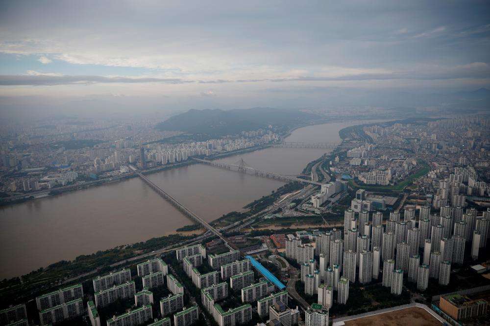 A general view shows Seoul after rainfall, South Korea, August 7, 2020. — Reuters