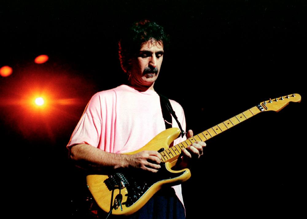 FILE PHOTO: Rock musician Frank Zappa shown at Washington D.C.’s Warner Theater in 1988/File Photo
