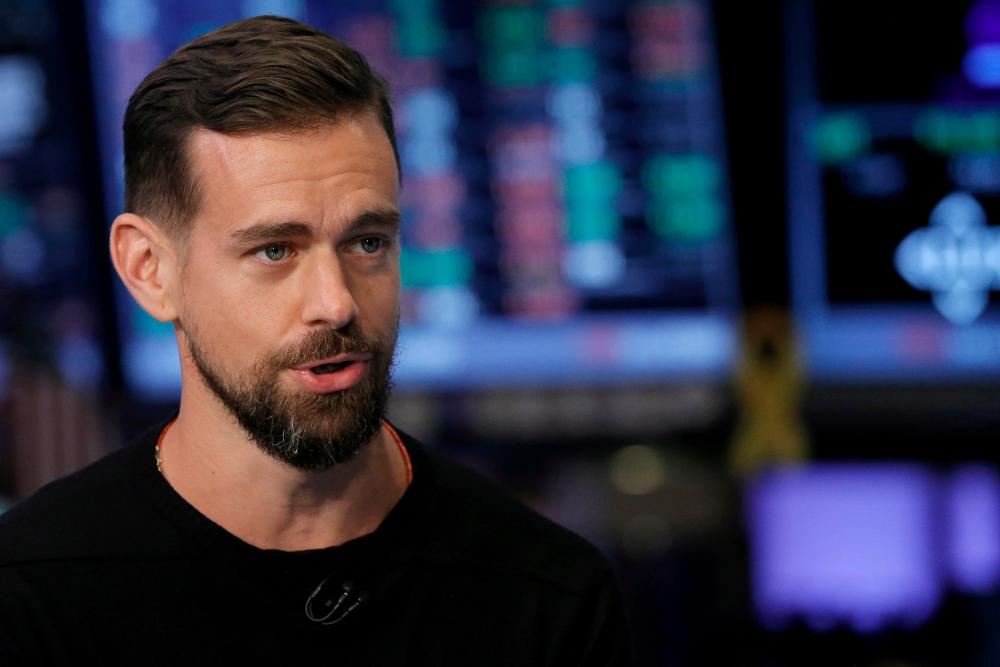 FILE PHOTO: Jack Dorsey, CEO of Square and CEO of Twitter, speaks during an interview November 19, 2015. - Reuters