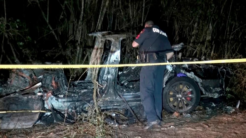 Tesla says it appears driver was at the wheel in crash