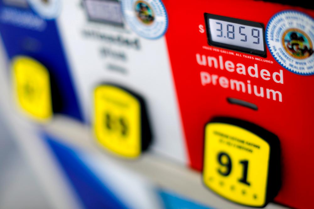 FILE PHOTO: A gas pump at an Arco gas station in San Diego, California, U.S. July 11, 2018. –Reuters