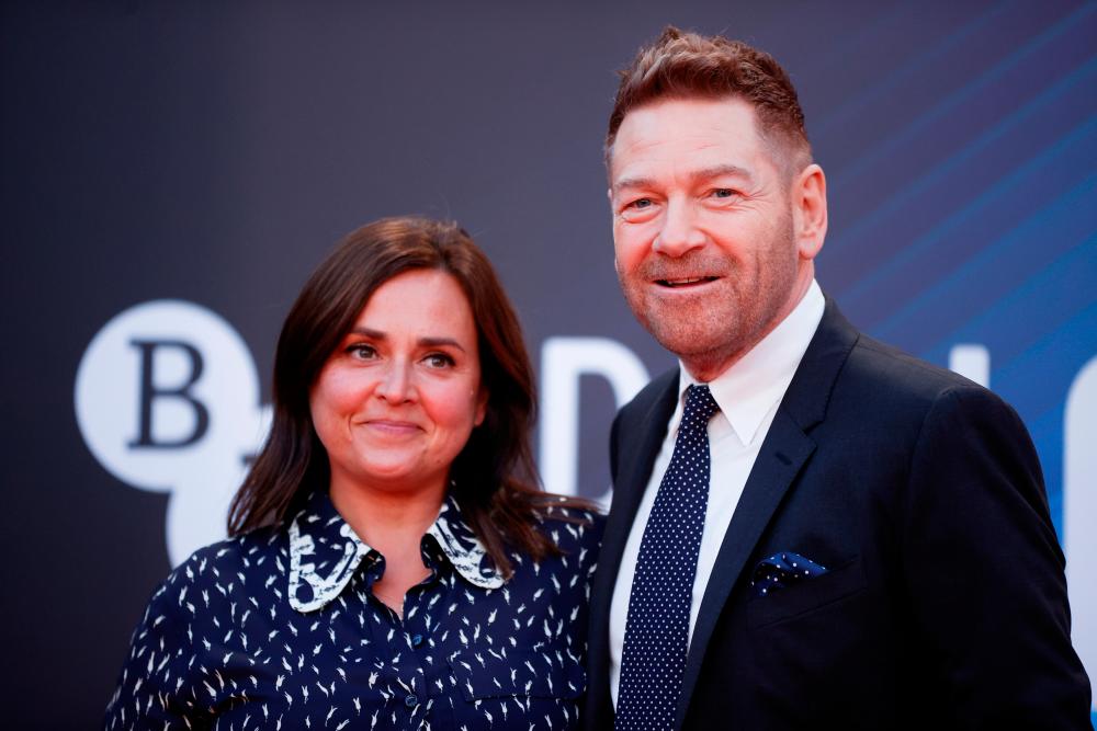 Director Kenneth Branagh and his wife Lindsay Brunnock arrive at a screening of the film “Belfast” as part of the BFI London Film Festival in London, Britain October 12, 2021. REUTERSpix