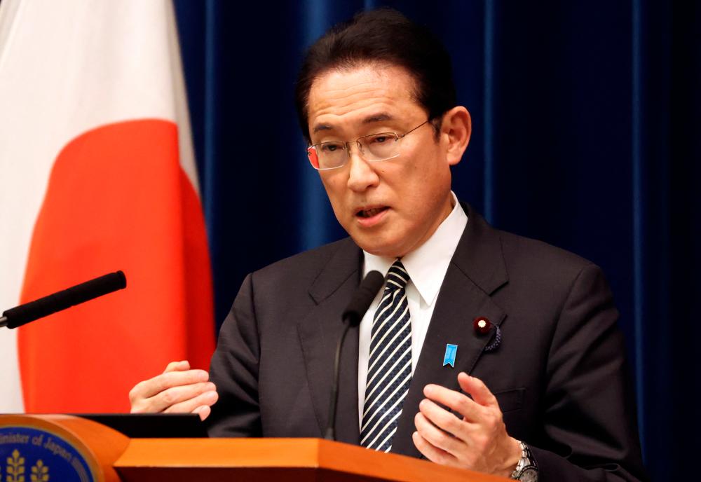 Japanese Prime Minister Fumio Kishida. REUTERSPIX