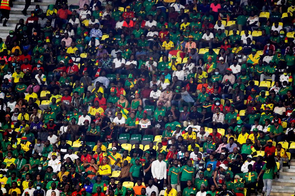 Soccer Football - Africa Cup of Nations - Round of 16 - Cameroon v Comoros - Stade d’Olembe, Yaounde, Cameroon - January 24, 2022 General view of Cameroon fans inside the stadium REUTERSPIX
