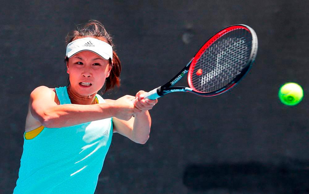 Chinese tennis player Peng Shuai. REUTERSPIX
