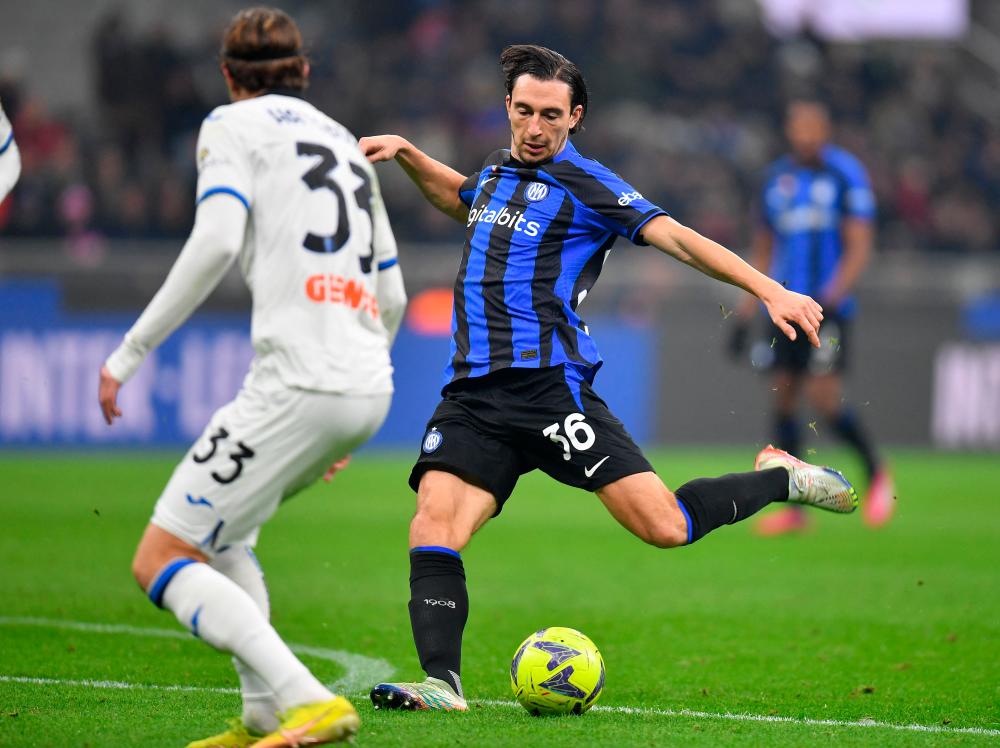 Inter Milan’s Matteo Darmian scores their first goal/REUTERSPix