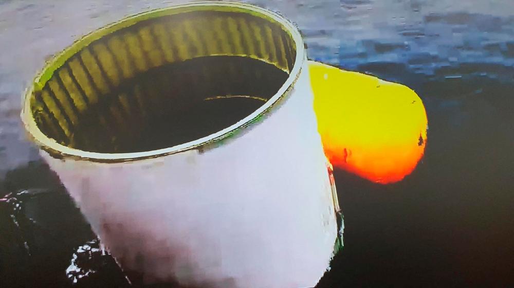 A handout picture shows what is believed to be a part of a space launch vehicle that North Korea said crashed into the sea off the west coast of the divided peninsula, South Korea, May 31, 2023/REUTERSPix