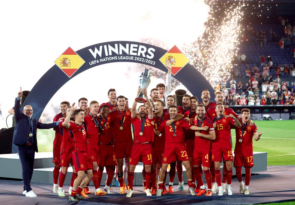 Soccer Football - UEFA Nations League Final - Croatia v Spain - Feyenoord Stadium, Rotterdam, Netherlands - June 18, 2023 - REUTERSPIX