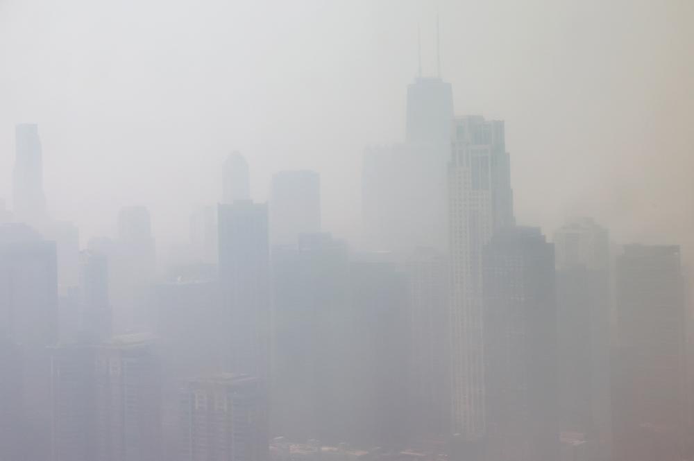 Smoky haze from the wildfires in Canada blankets Chicago, Illinois, U.S., June 28, 2023/REUTERSPix