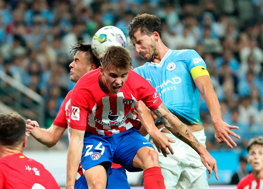 Man City beaten by Atletico Madrid in intense Seoul friendly