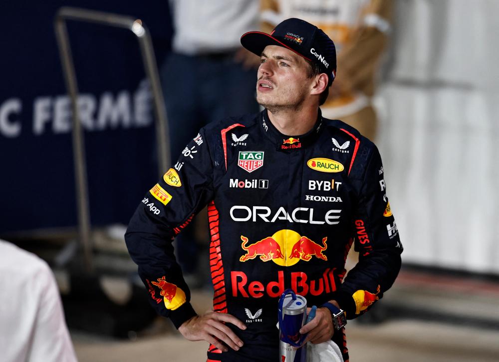 Red Bull’s Max Verstappen after finishing qualifying in pole position/REUTERSPix