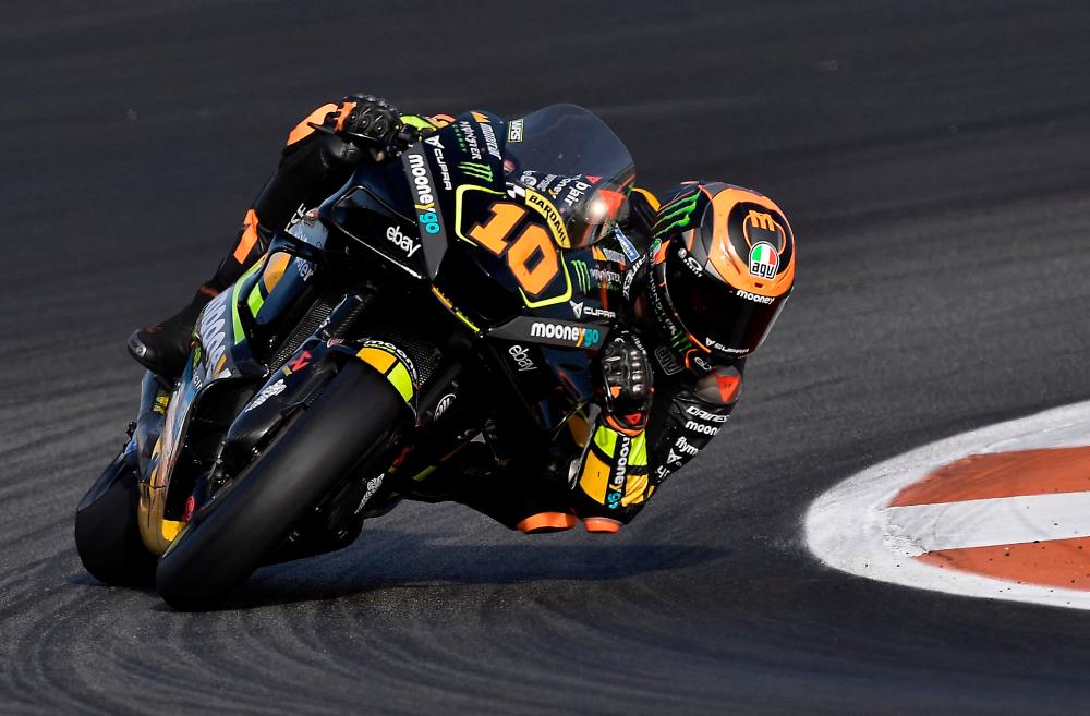 Mooney VR46 Racing Team’s Luca Marini during the race/REUTERSPix