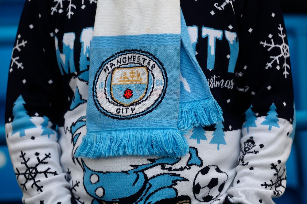 Manchester City fan’s scarf/REUTERSPix